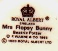 Mrs. Flopsy Bunny BP-6a Backstamp